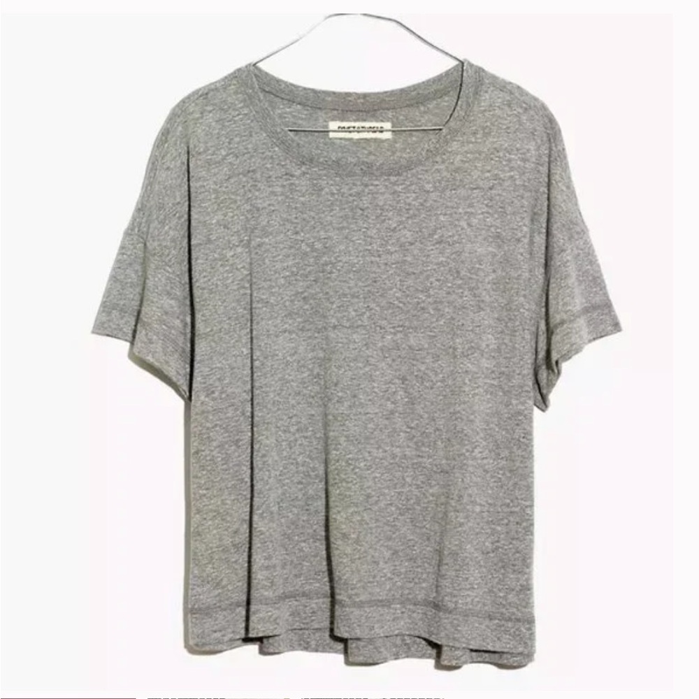 Madewell River & Thread tribunes oversized boxy crop tee